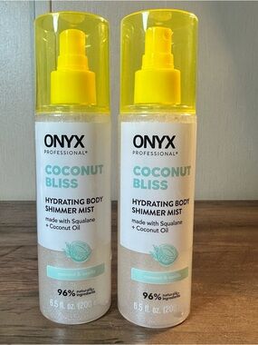 ONYX Professional 2pc Coconut Bliss Hydrating Body Shimmer Mist + Coconut Oil